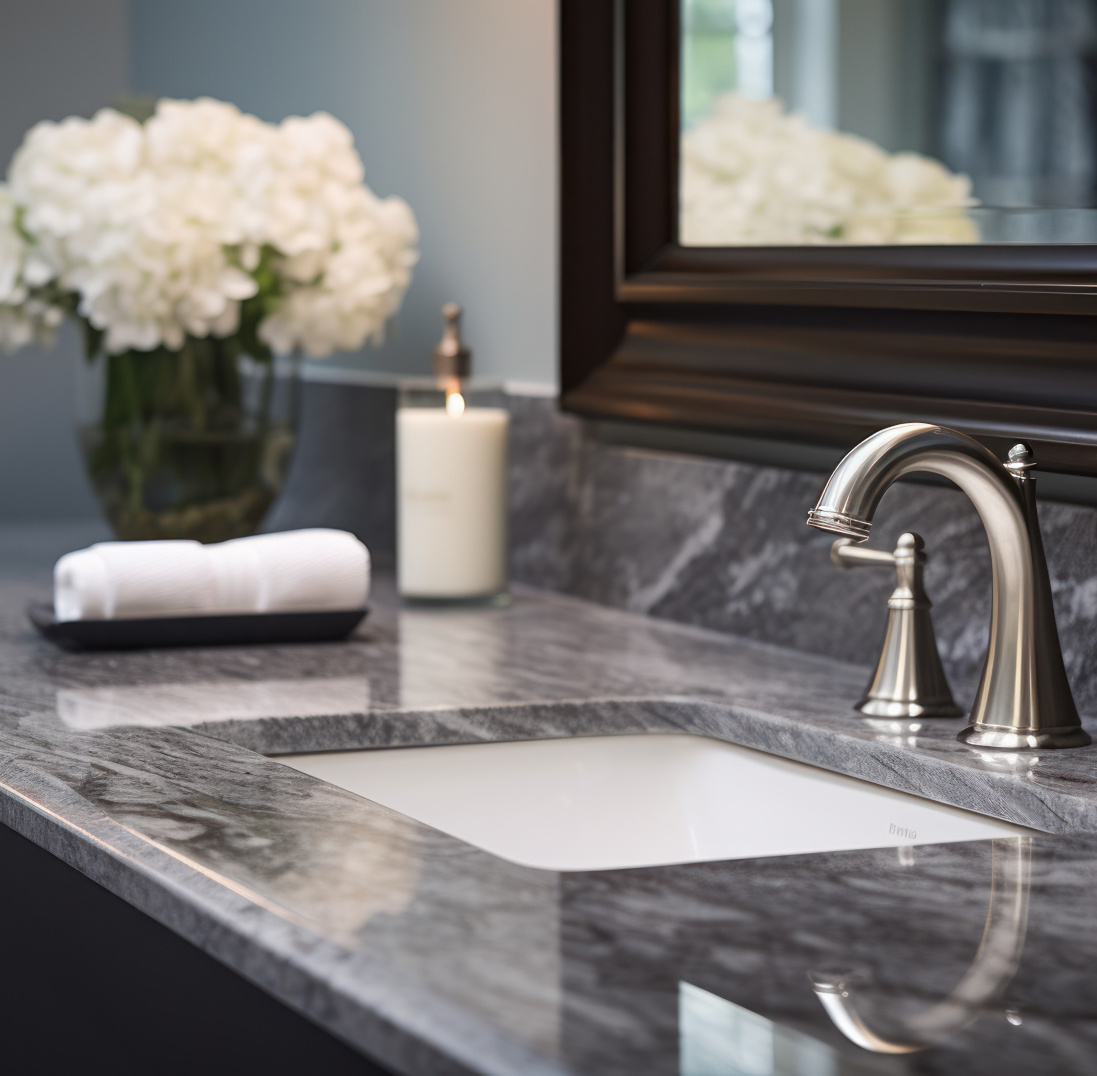 Marmor schleifen und polieren im Badezimmer